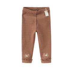 Dave&Bella Girls Autumn Cotton Antibacterial Anti-mite Leggings Pants