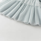 Dave&Bella Toddler Girls Elegance Grey Blue Mesh Charming Princess Dress