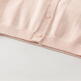 Dave&Bella Kids Girls Cotton Fashion Flower Embroidery Knit Cardigans