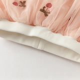 Dave&Bella Toddler Girls Sweet Pearl White Tulle Mesh Skirt Pants