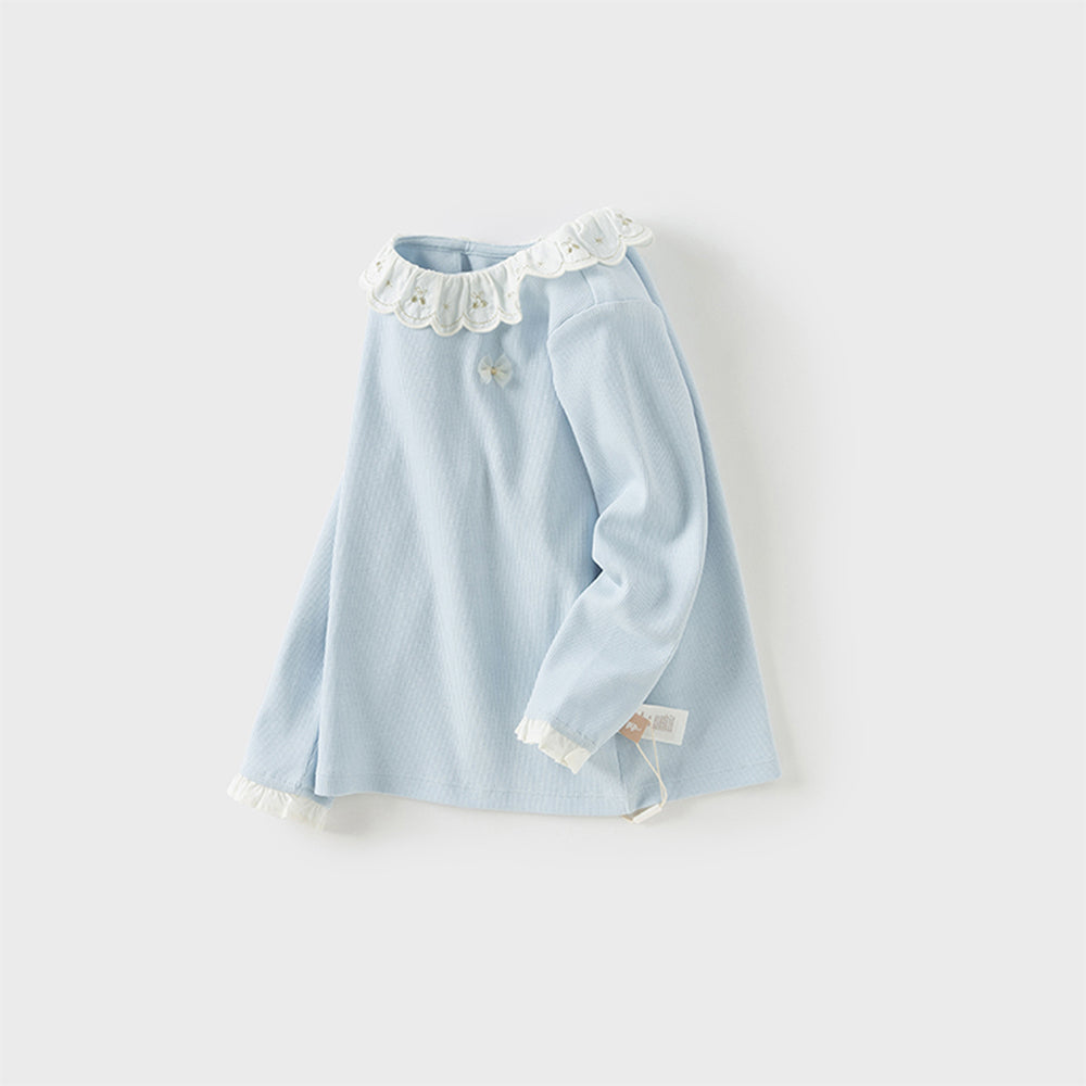 Dave&Bella Girls Toddler Cotton Fashion Stretch T-shirt Tops