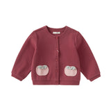 Dave&Bella Toddler Girls Sweet Cotton Red Coats
