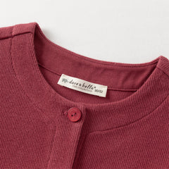 Dave&Bella Toddler Girls Autumn Sweet Cotton Red Coats