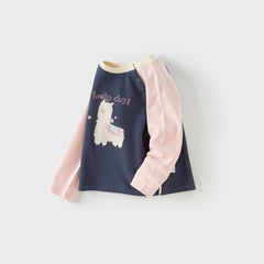 Dave&Bella Girls/Boys Autumn Comfortable Cotton Animal Print T-shirt