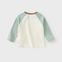 Dave&Bella Girls/Boys Autumn Comfortable Cotton Animal Print T-shirt