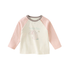 Dave&Bella Girls/Boys Autumn Comfortable Cotton Animal Print T-shirt