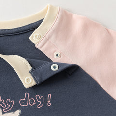 Dave&Bella Girls/Boys Autumn Comfortable Cotton Animal Print T-shirt