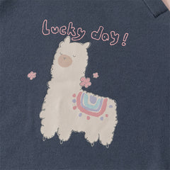 Dave&Bella Girls/Boys Autumn Comfortable Cotton Animal Print T-shirt