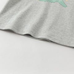 Dave&Bella Girls/Boys Autumn Comfortable Cotton Animal Print T-shirt