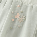 Dave&Bella Toddler Girls Gentle Elegant Mesh Chinese Style Half Dress Sets