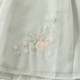Dave&Bella Toddler Girls Gentle Elegant Mesh Chinese Style Half Dress Sets
