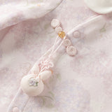 Dave&Bella Baby Girls Cotton Hydrangea Print One-piece Crawling Suit Romper