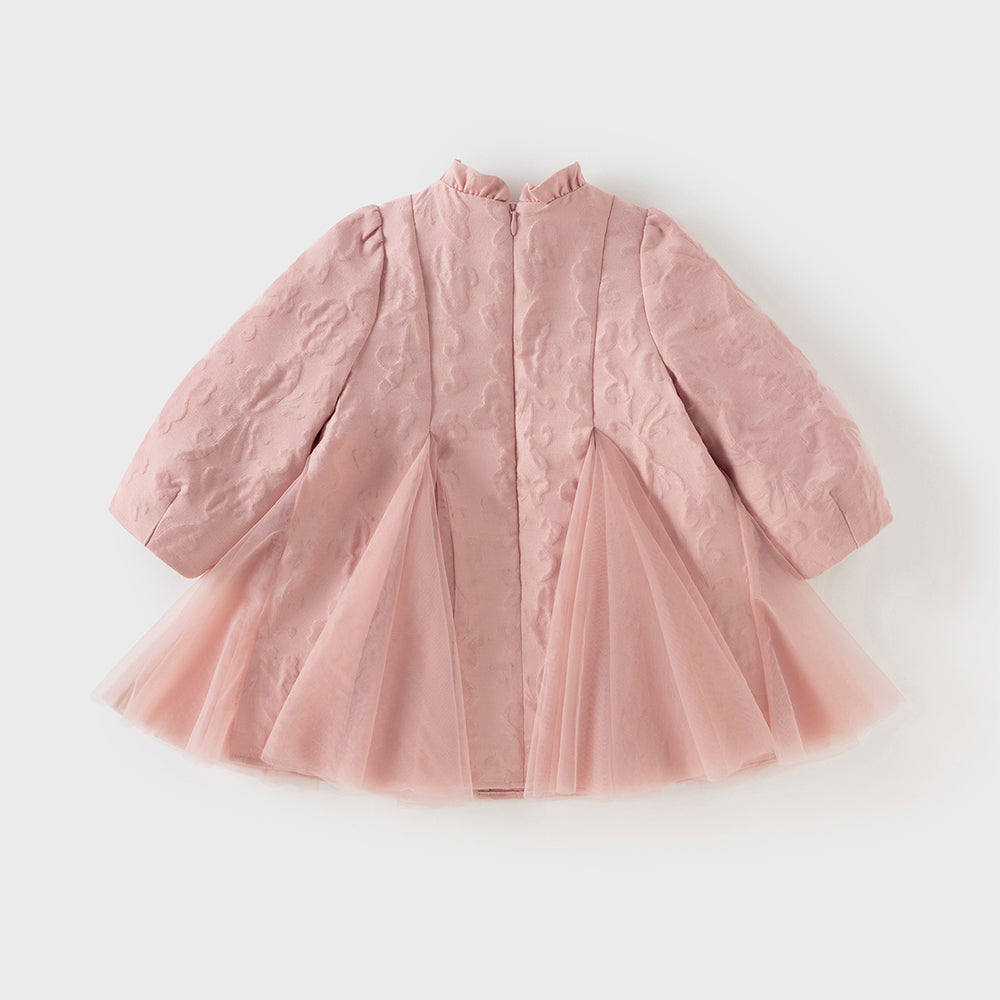 Dave&Bella Toddler Girls Noble Pink A-line Princess Mesh Dress