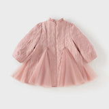 Dave&Bella Toddler Girls Noble Pink A-line Princess Mesh Dress