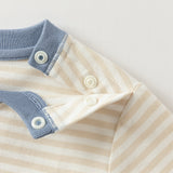 Dave&Bella Toddler Boys Cotton Apricot Striped T-shirts Tops