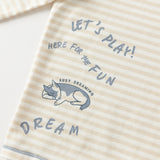 Dave&Bella Toddler Boys Cotton Apricot Striped T-shirts Tops