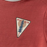 Dave&Bella Toddler Boys Red Playful Cotton T-shirt Tops