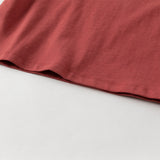 Dave&Bella Toddler Boys Red Playful Cotton T-shirt Tops