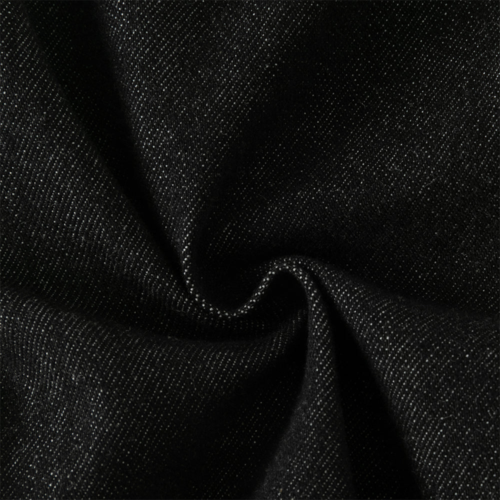 Dave&Bella Toddler Boys Cotton Carbon Black Casual Drawstring Jeans