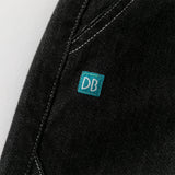 Dave&Bella Toddler Boys Cotton Carbon Black Casual Drawstring Jeans
