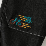 Dave&Bella Toddler Boys Cotton Carbon Black Casual Drawstring Jeans