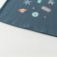 Dave&Bella Boys Autumn Blue Cotton Star Print Toddler T-shirts Tops