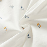 Dave&Bella Toddler Boys Breathable Cotton Cute White Print Casual Shirts Tops