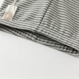 Dave&Bella Toddler Girls Grey Striped Cotton Cute Leggings Pants