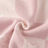 Dave&Bella Toddler Girls Sweet Cotton Pink White Plaid Knit Cardigans