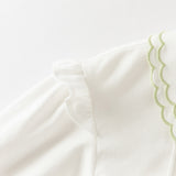 Dave&Bella Toddler Girls Cotton White Shirts Top