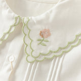 Dave&Bella Toddler Girls Cotton White Shirts Top