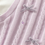 Dave&Bella Toddler Girls Elegant Purple Lace Collar Sweater Tops