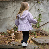 Dave&Bella Girls Toddler Casual Cotton Flared Knit Stretch Pant