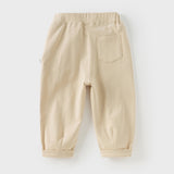 Dave&Bella Toddler Boys Khaki Casual Wide Pants