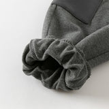 Dave&Bella Boys Toddler Grey Cotton Drawstring Casual Knit Pants