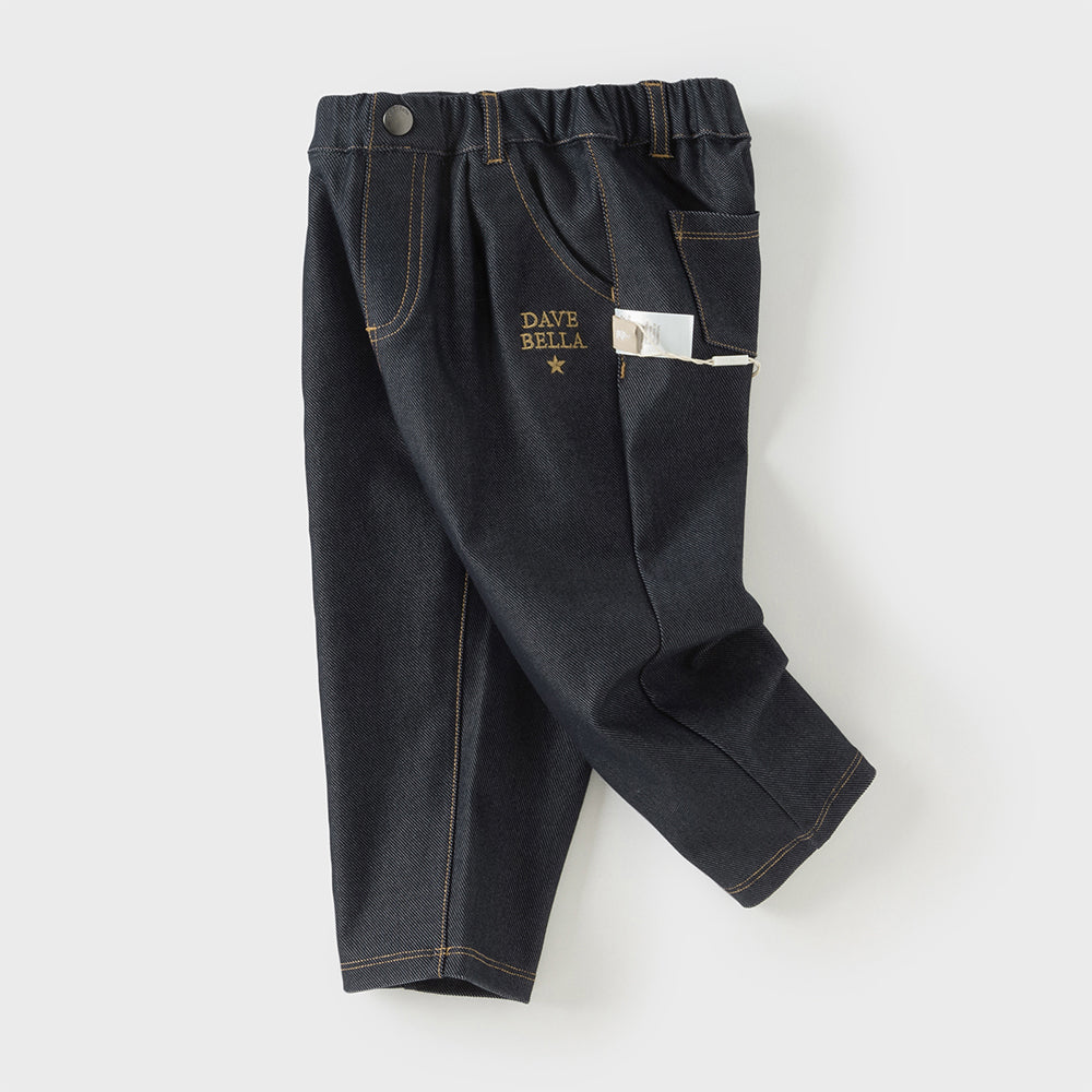 Dave&Bella Toddler Boys Casual Denim Blue Jeans Pants