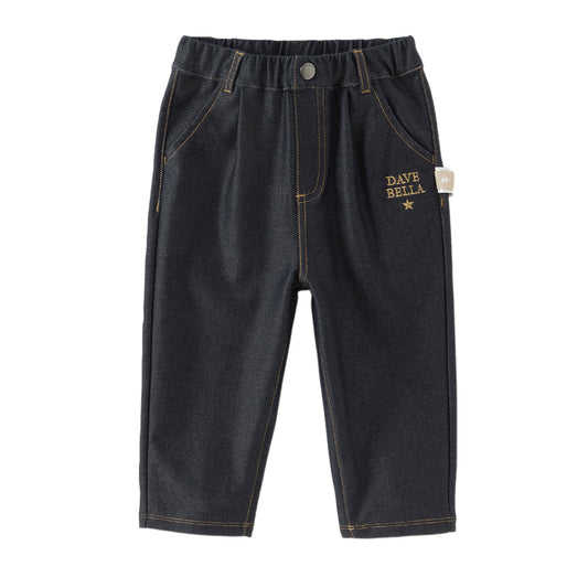 Dave&Bella Boys Autumn Casual Denim Blue Jeans Pants