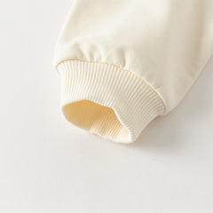 Dave&Bella Girls/Boys Autumn Cotton Beige Casual Sweatshirt Top
