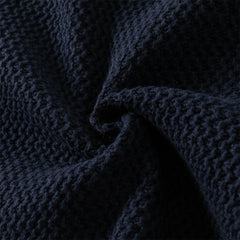 Dave&Bella Boys Autumn Navy Blue College Style Sweater Cardigan Knit Jacket