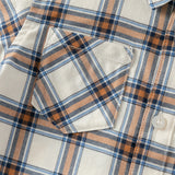 Dave&Bella Toddler Boys Cotton Casual Blue Plaid Shirt Top