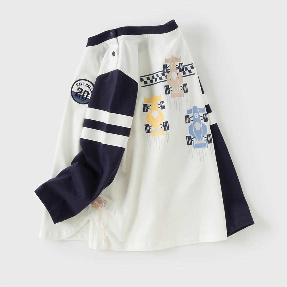 Dave&Bella Boys Toddler Cotton Beige Classical T-shirt Tops