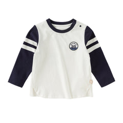 Dave&Bella Boys Autumn Cotton Beige Classical T-shirt Top