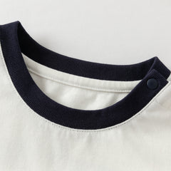 Dave&Bella Boys Autumn Cotton Beige Classical T-shirt Top