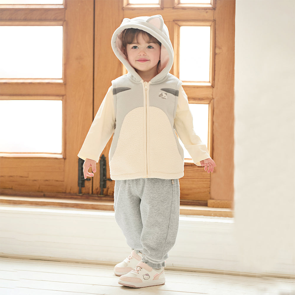 Dave&Bella Toddler Girls/Boys Cute Antistatic Sleeveless Hooded Vests