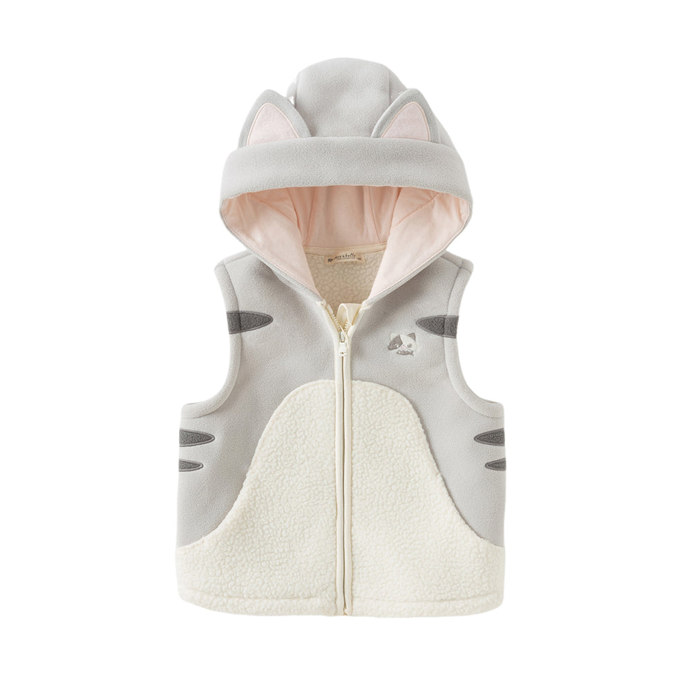 Dave&Bella Girls/Boys Autumn Cute Antistatic Sleeveless Hooded Vest Jacket