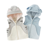 Dave&Bella Toddler Girls/Boys Cute Antistatic Sleeveless Hooded Vests