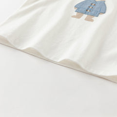Dave&Bella Boys Autumn Cotton Casual Cartoon Print Long Sleeve T-shirt