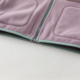 Dave&Bella Girls/Boys Toddler Purple/Blue Outdoor Warm Windproof Hooded Jacket