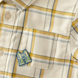 Dave&Bella Toddler Boys Cotton Yellow White Plaid Shirts Tops