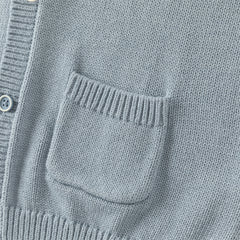 Dave&Bella Toddler Boys Autumn Blue Knit Sweater Cardigans Coats